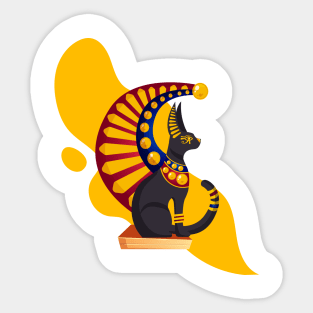 Cats in ancient Egypt Sticker